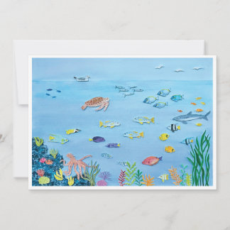 Sous la carte postale maritime