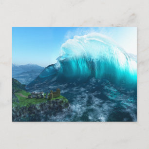 Sous la carte postale Wave