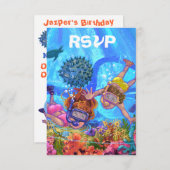 Sous la carte RSVP Sea Party (Devant / Derrière)