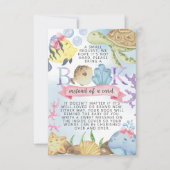 Sous la carte Sea Books for Baby Request (Devant)