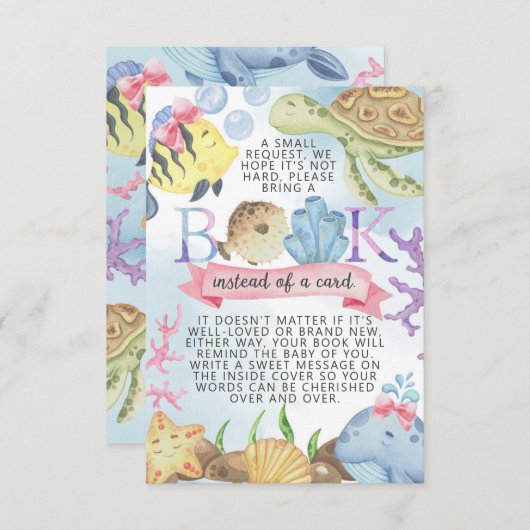 Sous la carte Sea Books for Baby Request (Devant / Derrière)