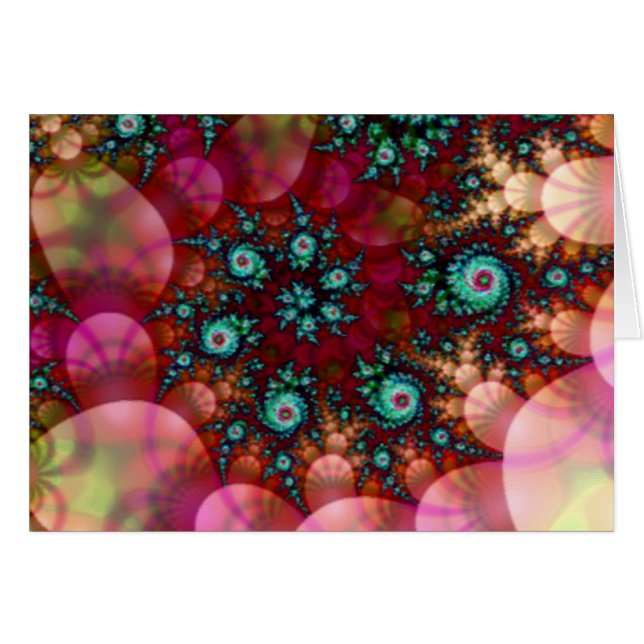 "Sous la copie d'art abstrait de mer de corail" - (Devant horizontal)