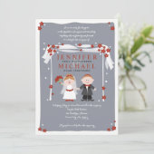 SOUS LA Faire-part de mariage juive CHUPPAH (Debout devant)