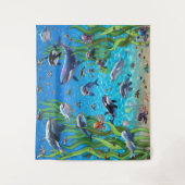 Sous La Fête De La Mer Bubbly Contexte Tapisserie (Devant)