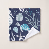 Sous la large échelle de mer (Gant de toilette)