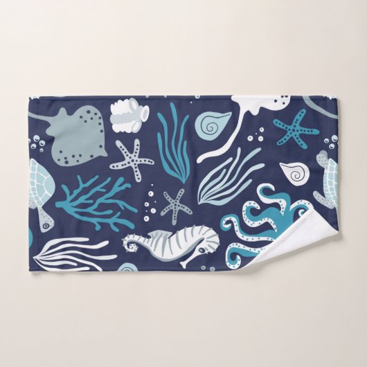 Sous la large échelle de mer (Serviette à main)