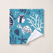 Sous la large échelle de mer (Gant de toilette)