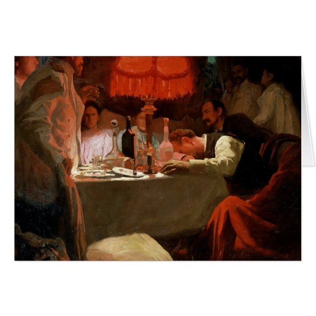 Sous la lumière rouge, c.1910 (Devant horizontal)