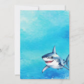 Sous la mer 6e anniversaire Invitation (Dos)
