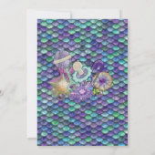 Sous la mer Baby Shower Invitations (Dos)