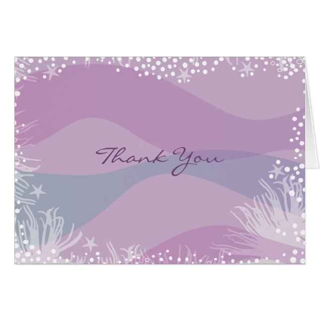 SOUS LA MER Bat Bar Mitzvah Invitation (Devant horizontal)