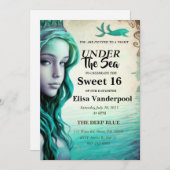 Sous la mer douce 16 Invitation (Devant / Derrière)