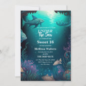 Sous la mer douce 16 Invitations (Devant)