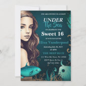 Sous la mer douce 16 invitations (Devant)