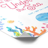 Sous la mer Enfants 1er anniversaire Affiche de bi (Coin)