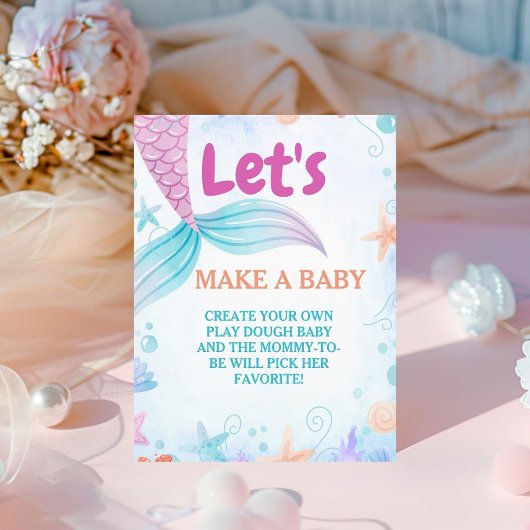 Sous la mer faire un panneau de jeu Baby shower bé