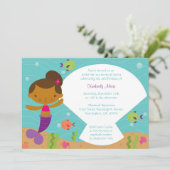 Sous la mer invitation à la fête d'anniversaire de (Debout devant)