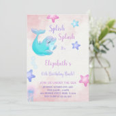 Sous la mer Invitation d'anniversaire (Debout devant)