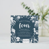 Sous la mer | Invitation de fête d'anniversaire (Debout devant)