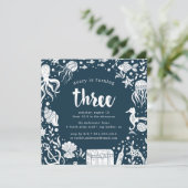 Sous la mer | Invitation de fête d'anniversaire (Debout devant)