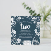 Sous la mer | Invitation de fête d'anniversaire (Debout devant)