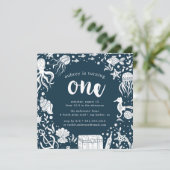 Sous la mer | Invitation de fête d'anniversaire (Debout devant)