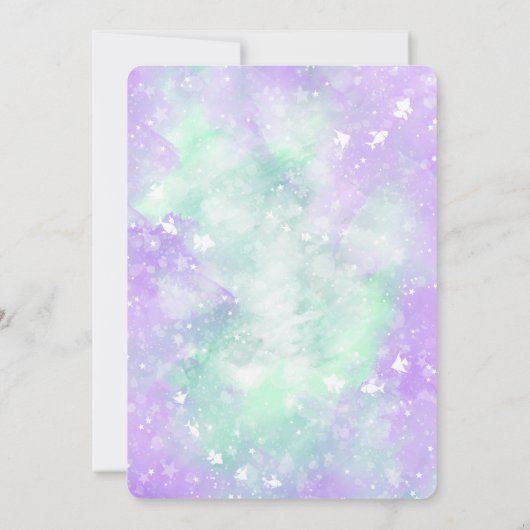 Sous la mer Invitation de sirène (Dos)