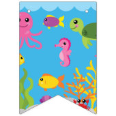 Sous la mer Joyeuse bannière de Bunting Anniversai (Premier drapeau)