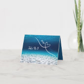 sous la mer, les cartes de séjour des invités (Dos)