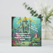 Sous la mer - Mermaid Castle Party Invitation (Debout devant)