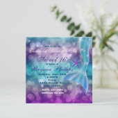 Sous la mer MERMAID Tail Fin Partie Invitation (Debout devant)