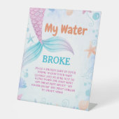 Sous la mer My Water cassé Baby shower panneau de  (Recto)