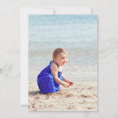 Sous la mer Photo Invitation premier anniversaire (Dos)