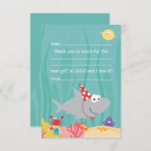 Sous La Mer Remplissez En Carte de remerciements P (Devant / Derrière)