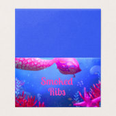 Sous la mer - Sirène - étiquette alimentaire (Outside Unfolded)