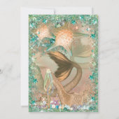 Sous la mer Sirène Invitations d'anniversaire (Dos)
