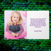 Sous la mer Sirène photo Carte de voeux d'annivers