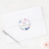 Sous la mer Sticker Dauphin Étiquette Anniversaire (Enveloppe)