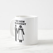 Sous la nouvelle direction drôle Mug (Devant gauche)