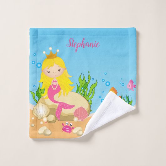 Sous la sirène de mer (Gant de toilette)