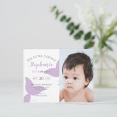 Sous La Sirène De Mer Invitation Anniversaire (Debout devant)