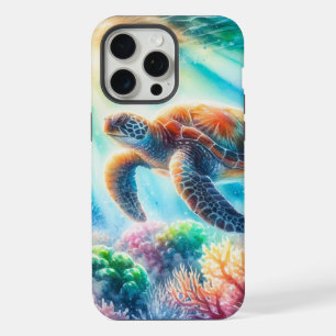 Sous la tortue de mer océanique