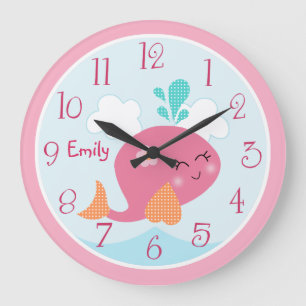 Sous la vie de la mer Horloge de bébé de baleine r