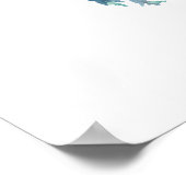 Sous l'aquarelle de mer Poster de bienvenue nautiq (Coin)