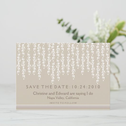 Sous l'arbre Willow Save the Date Mariage (Debout devant)