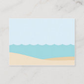 Sous le Baby shower de la mer Apportez une carte d (Dos)