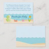 Sous le Baby shower de la mer Apportez une carte d (Devant / Derrière)