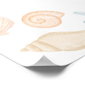 Sous Le Baby shower De Mer Affiche de bienvenue 24 (Coin)