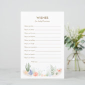 Sous le Baby shower de mer Voeux pour la carte béb (Debout devant)