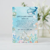Sous le Baby shower marin Merci Cartes (Debout devant)
